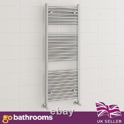 Sèche-serviettes chauffant pour salle de bain, radiateur échelle droit chromé, 1200x500