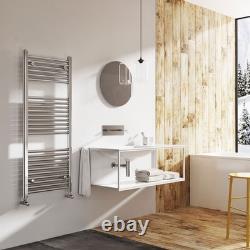 Sèche-serviettes chauffant pour salle de bain, radiateur échelle droit chromé, 1200x500
