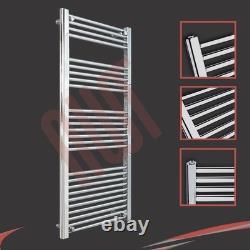 Sèche-serviettes chauffant radiateur chromé DROIT 600 mm (l) x 1400 mm (h) 2661 BTU