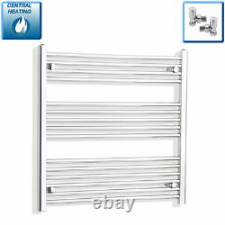 Sèche-serviettes chromé 800 x 800 mm en échelle 1034 BTU chauffage central Royaume-Uni