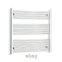 Sèche-serviettes chromé 900x800 mm échelle 1133 BTU chauffage central UK