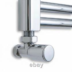 Sèche-serviettes chromé 900x800 mm échelle 1133 BTU chauffage central UK