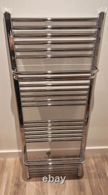 Sèche-serviettes chromé chauffant 1400x550 Pico, radiateur de salle de bain, chauffe-serviettes