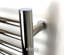 Sèche-serviettes électrique chauffant Siena en acier inoxydable 500 mm l x 720 mm H