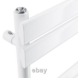 Sèche-serviettes électrique chauffant pour salle de bain, radiateur blanc avec minuterie, chauffage rapide 500 x 1000