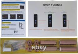 Sèche-serviettes électrique chromé pour salle de bain avec minuteur et radiateur thermostatique