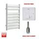 S&egrave;che-serviettes &eacute;lectrique Pr&eacute;rempli Chrom&eacute; 500x800 Mm Panneau Plat Salle De Bains En Promotion Au Royaume-uni