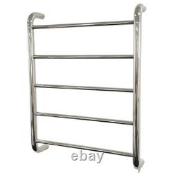 Sèche-serviettes électrique traditionnel sec 600 (l) x 700 mm (h) en acier inoxydable 55W