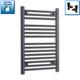 S&egrave;che-serviettes Noir &agrave; Panneau Plat 550 X 800 Mm, 1 037 Btu, Pour Chauffage Central, Royaume-uni