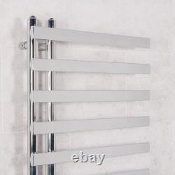 Sèche-serviettes radiateur panneau rond carré chauffé designer chrome blanc