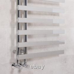 Sèche-serviettes radiateur panneau rond carré chauffé designer chrome blanc