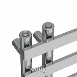 Sèche-serviettes radiateur panneau rond carré chauffé designer chrome blanc