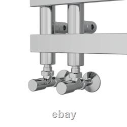 Sèche-serviettes radiateur panneau rond carré chauffé designer chrome blanc