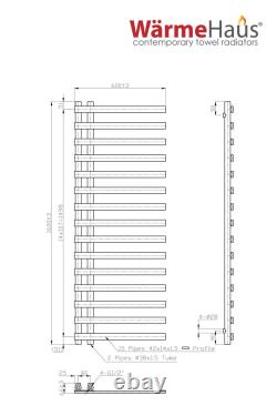 Sèche-serviettes radiateur panneau rond carré chauffé designer chrome blanc